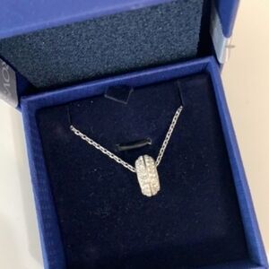 Swarovski Sparkle Crystal Rhodium Pendant Necklace